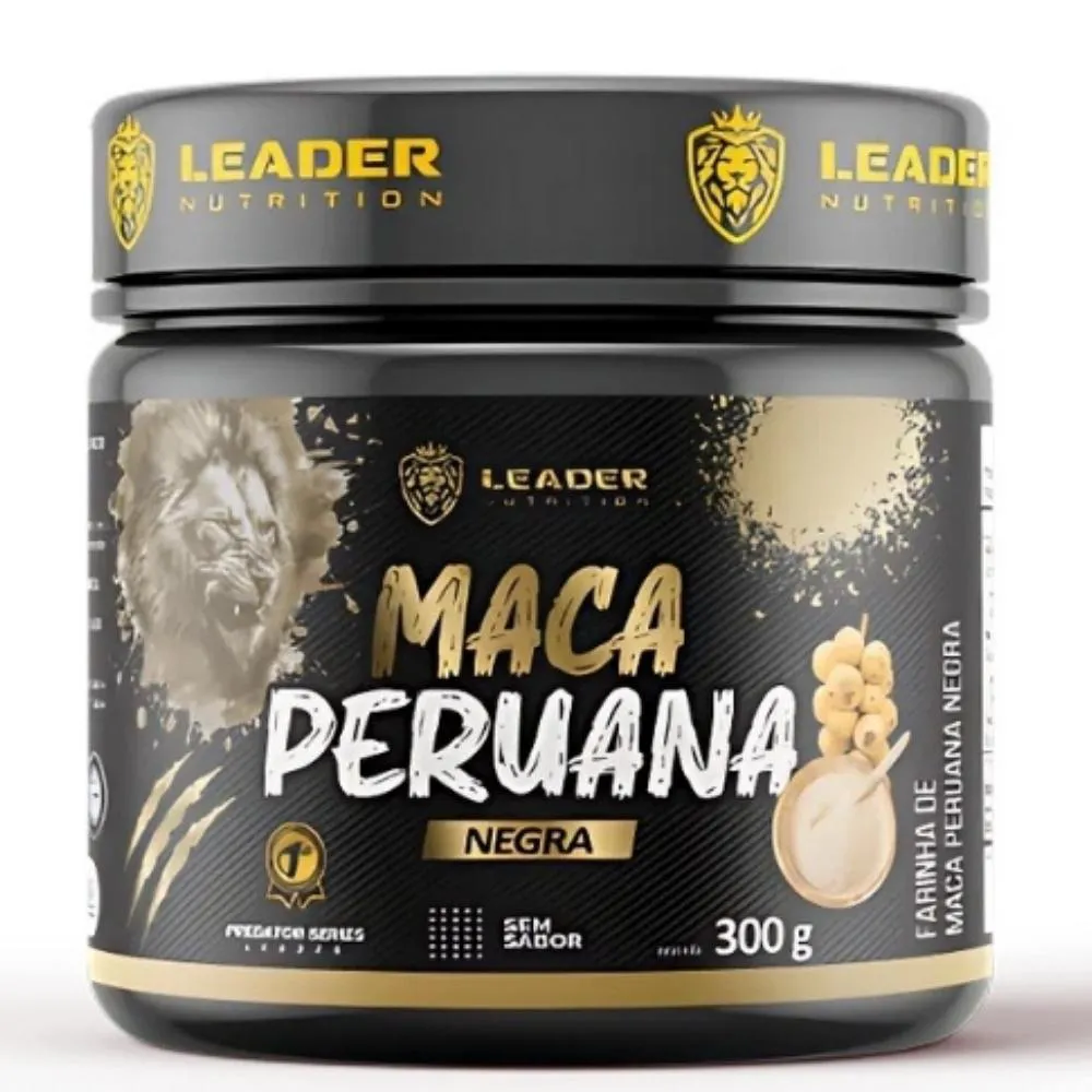 MACA PERUANA NEGRA 300G SABOR NEUTRO LEADER