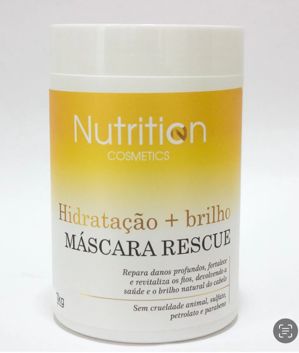 MáSCARA HIDRATAçãO + BRILHO 1KG NUTRITION COSMETICS