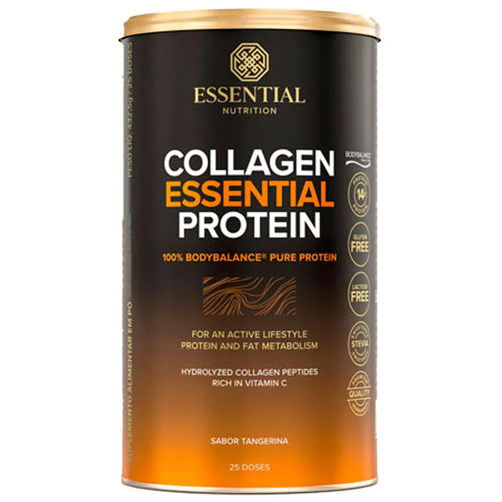 COLLAGEN ESSENTIAL PROTEIN TANGERINA - (432,5G) - ESSENTIAL NUTRITION