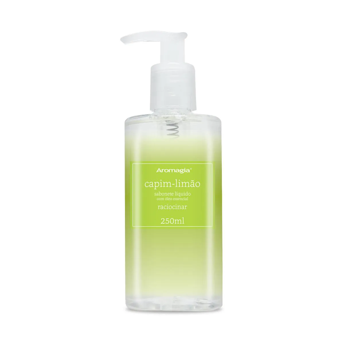 SABONETE LíQUIDO CAPIM LIMãO AROMAGIA 250ML