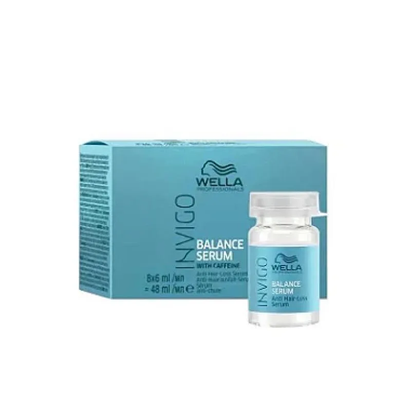 KIT AMPOLA ANTIQUEDA WELLA INVIGO BALANCE SéRUM 8X6ML