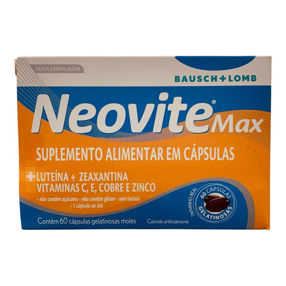 NEOVITE MAX 60 CáPSULAS SAúDE DOS OLHOS