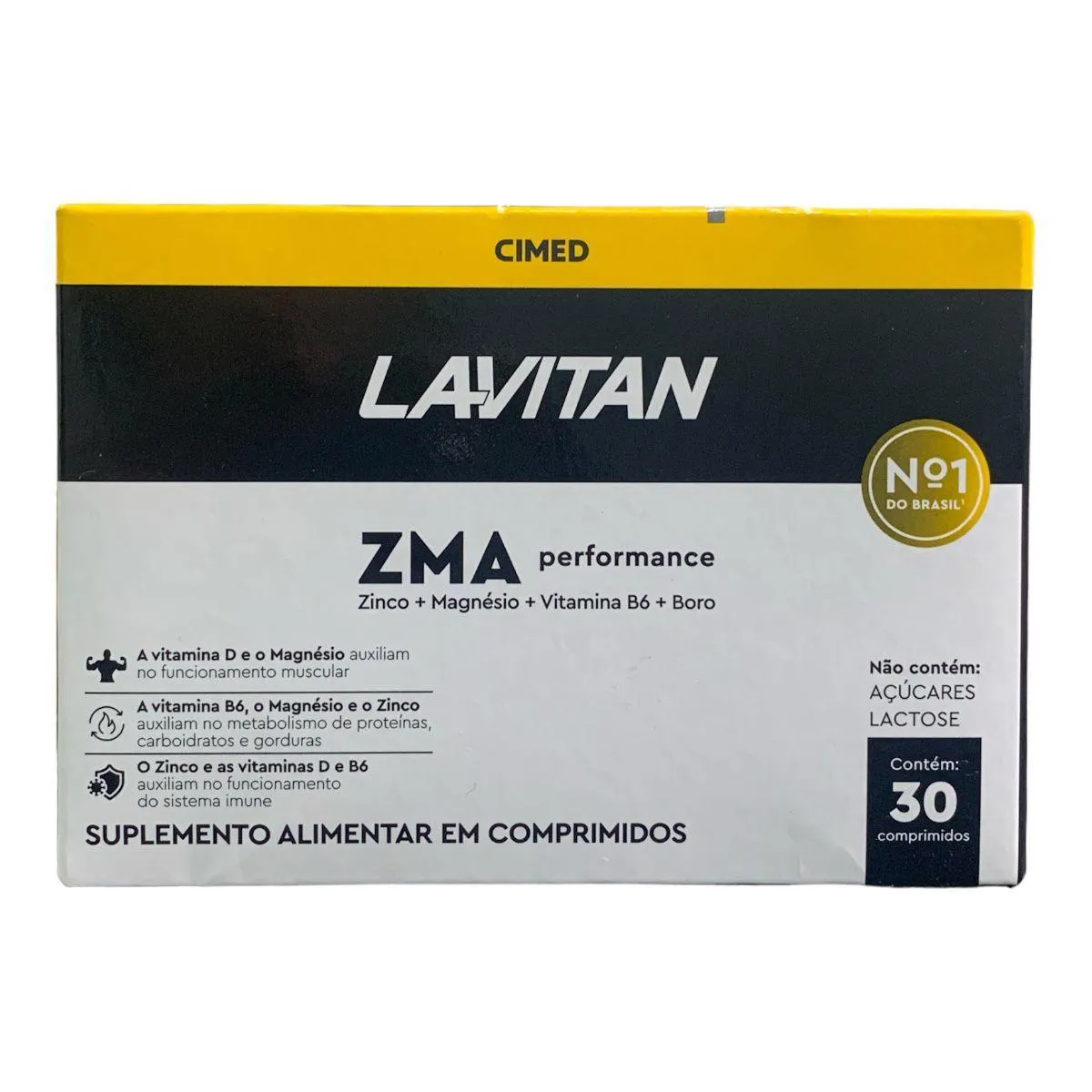 LAVITAN ZMA PERFORMANCE ZINCO MAGNéSIO E VITAMINA B6 30 COMP