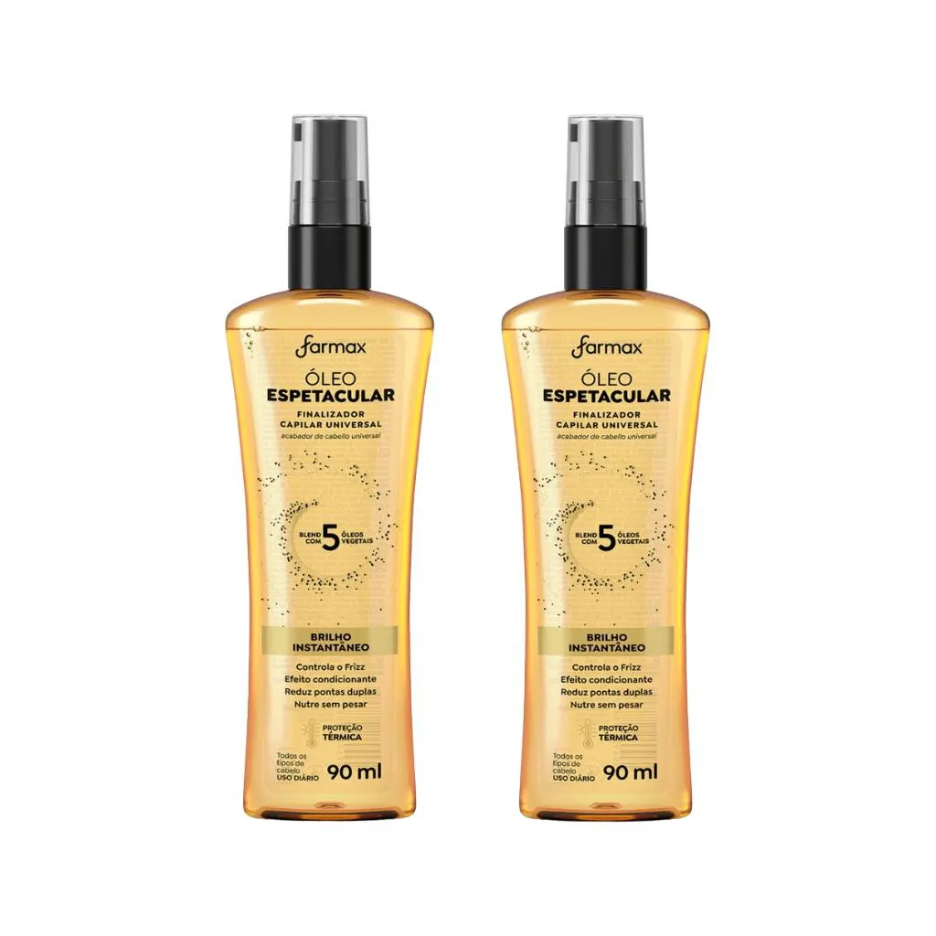 OLEO CAPILAR FARMAX FINALIZADOR ESPETACULAR 90ML - 2UN