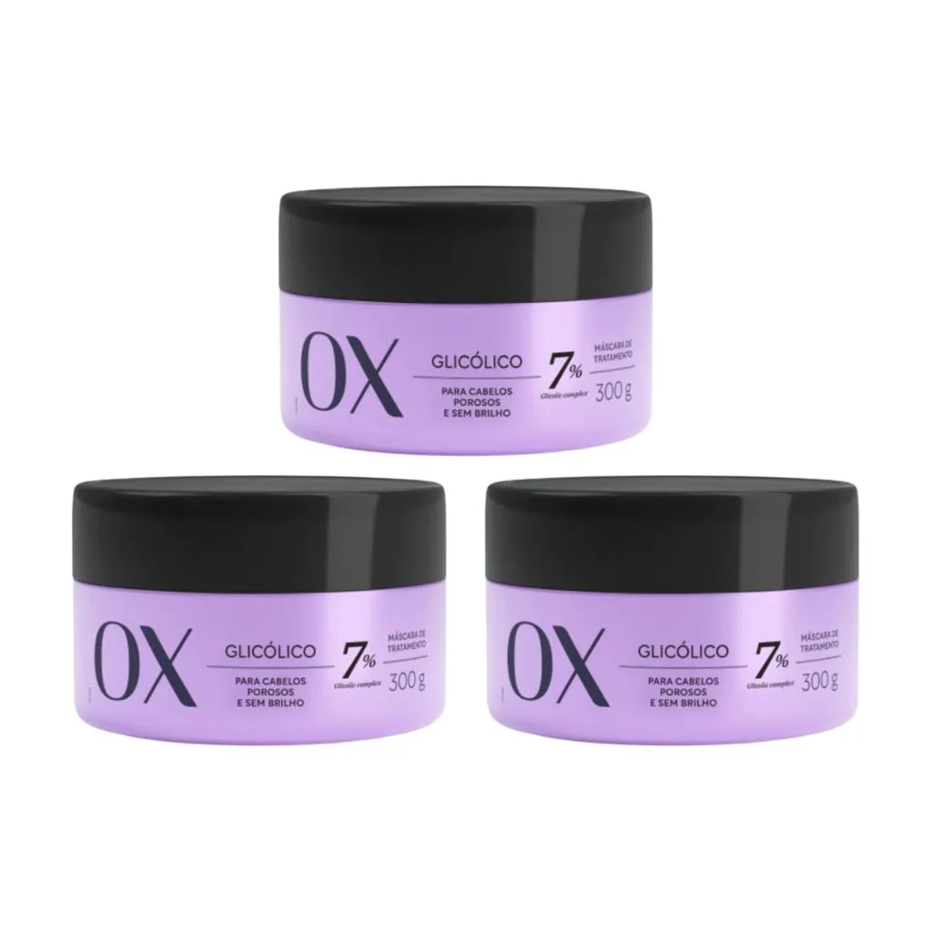 MASCARA OX 300G GLICOLICO - KIT C/ 3UN