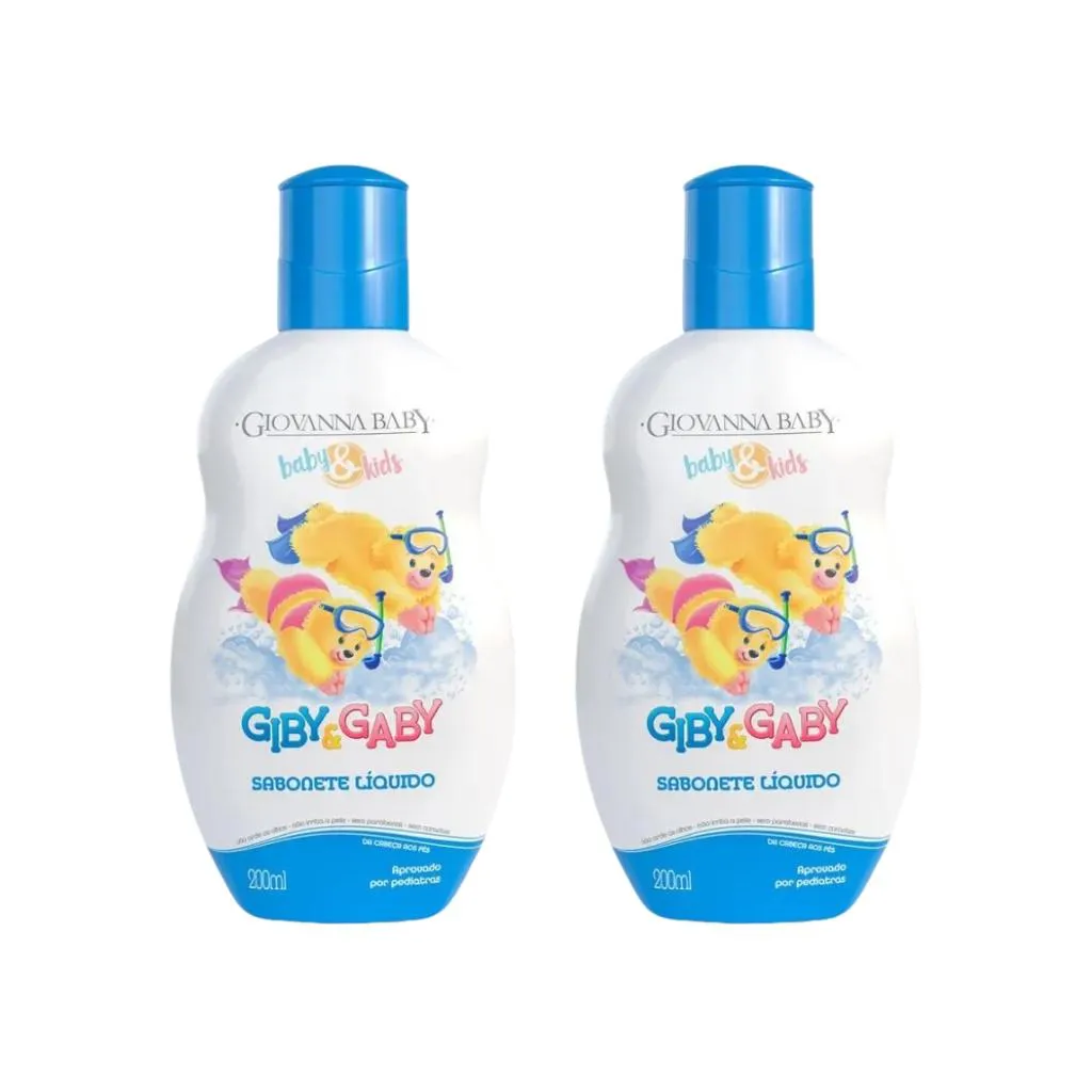 SABONETE LIQUIDO GIOVANNA BABY GIBY 200ML - KIT C/ 2UN