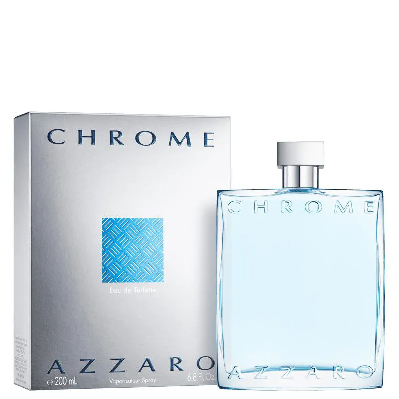 CHROME AZZARO EAU DE TOILETTE - PERFUME MASCULINO 200ML