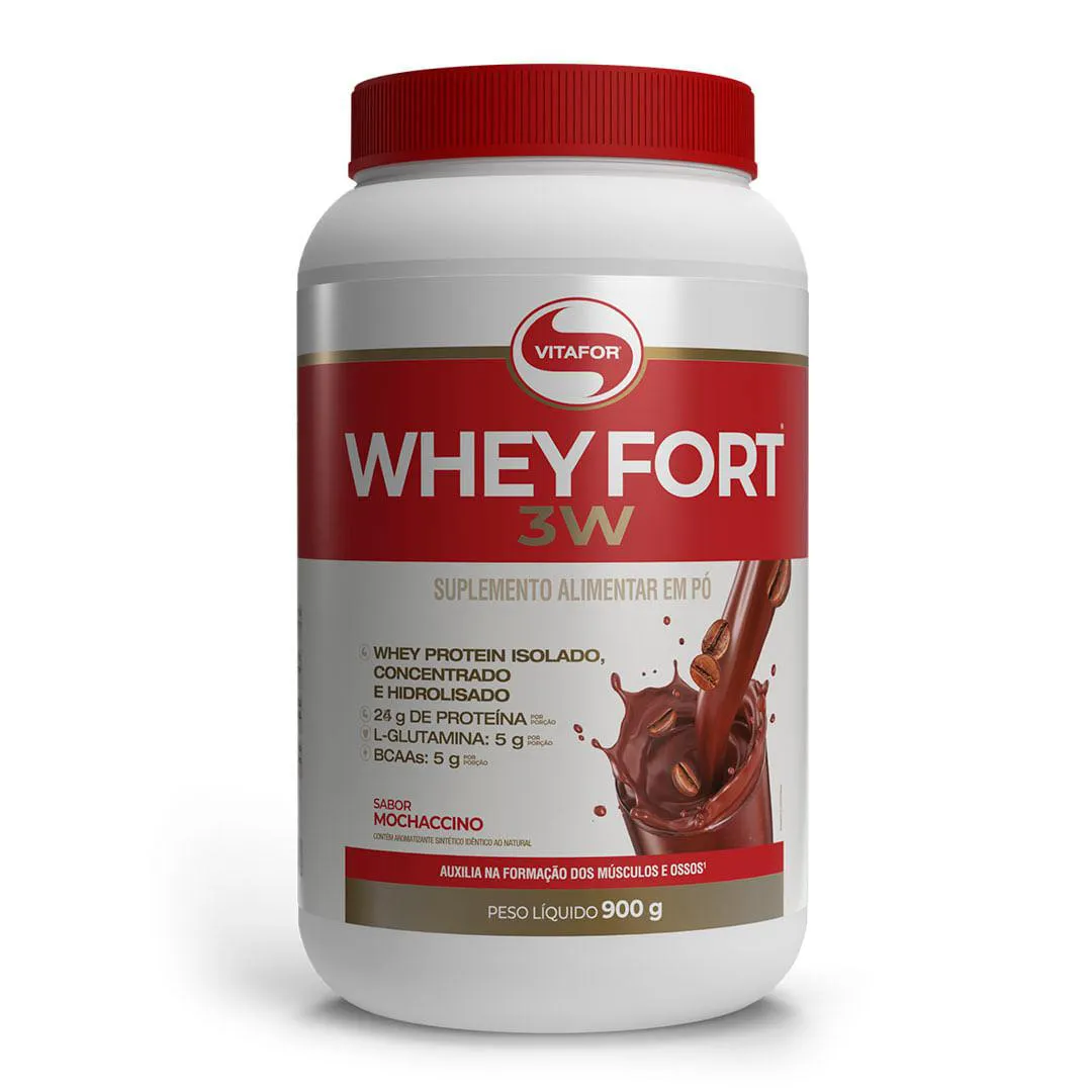 VITAFOR - WHEY FORT 3W - 900G - MOCHACCINO