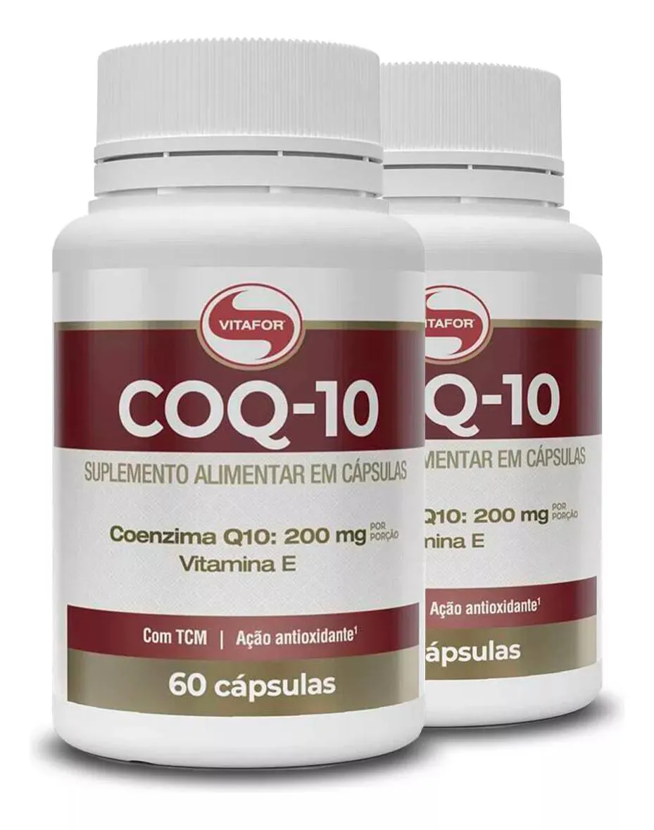 KIT 2 COENZIMA COQ-10 VITAFOR 60 CáPSULAS