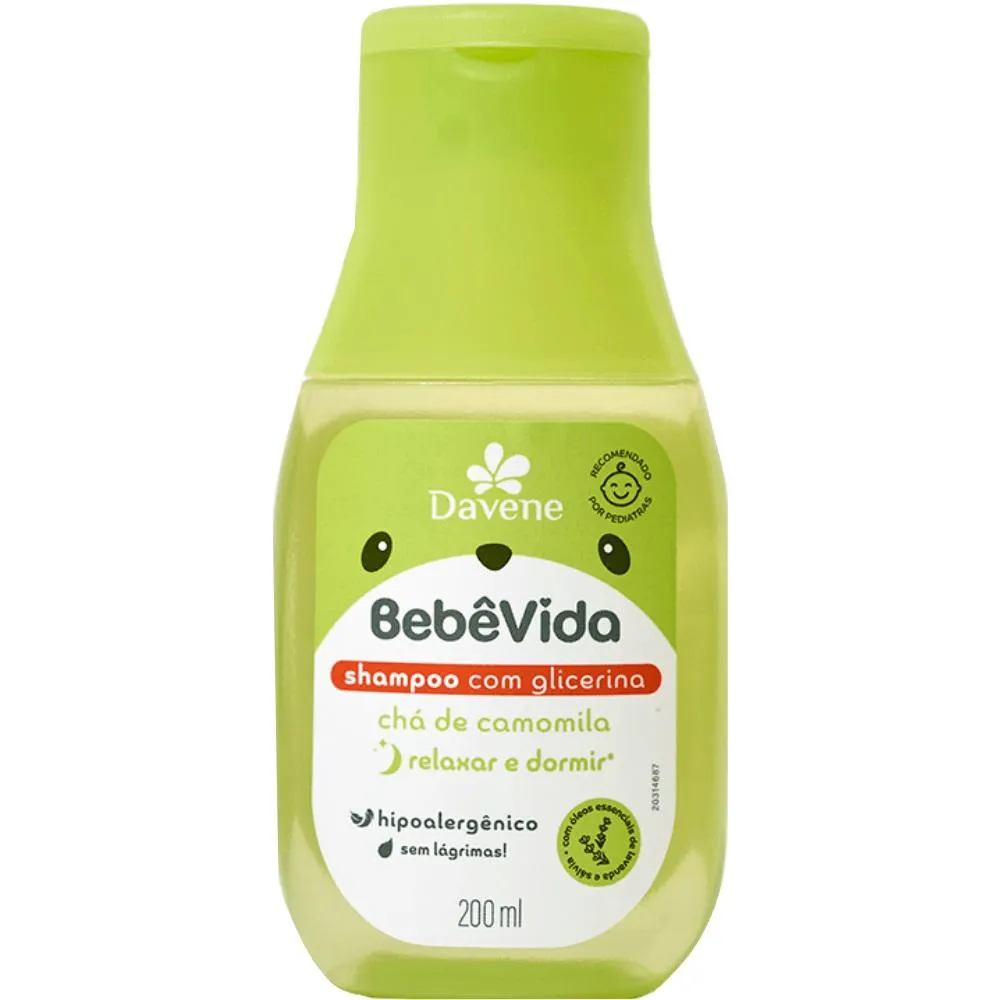 SHAMPOO CHA DE CAMOMILA BEBE VIDA 200ML DAVENE