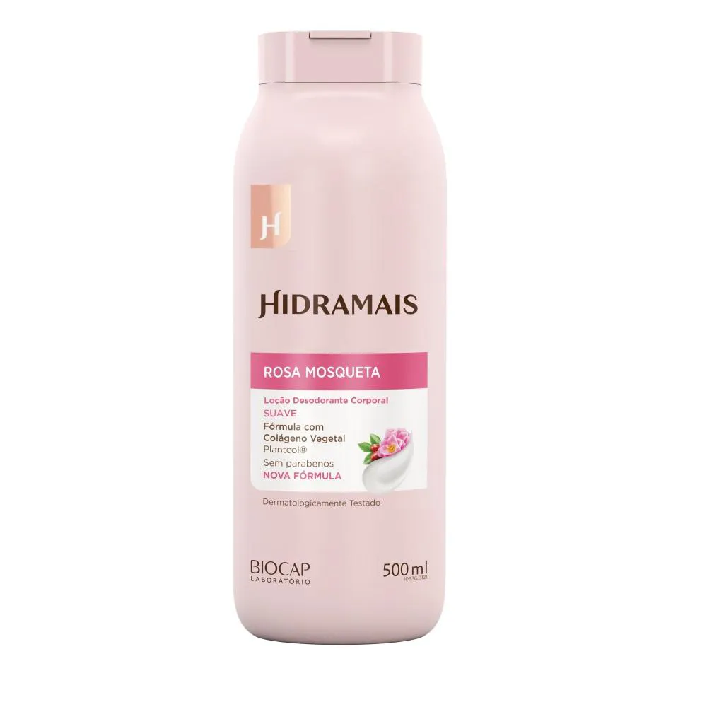 LOçãO DESODORANTE CORPORAL ROSA MOSQUETA 500ML HIDRAMAIS