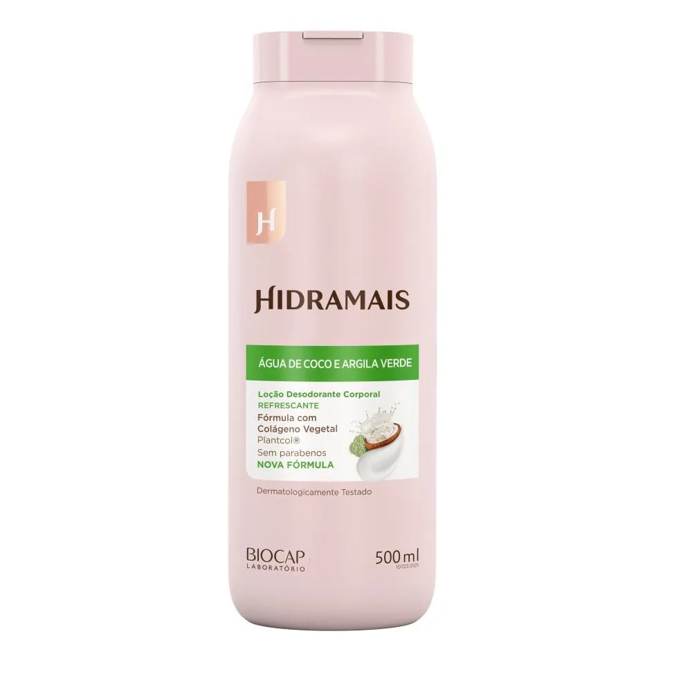 LOçãO CORPORAL ÁGUA DE COCO E ARGILA VERDE 500ML HIDRAMAIS