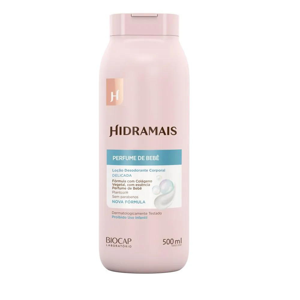 LOçãO DESODORANTE CORPORAL PERFUME DE BEBê 500ML HIDRAMAIS