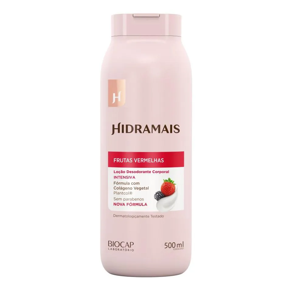 LOçãO DESODORANTE CORPORAL FRUTAS VERMELHAS 500ML HIDRAMAIS