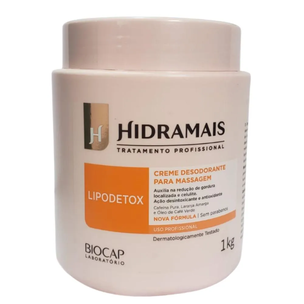 CREME PARA MASSAGEM LIPODETOX 1KG HIDRAMAIS
