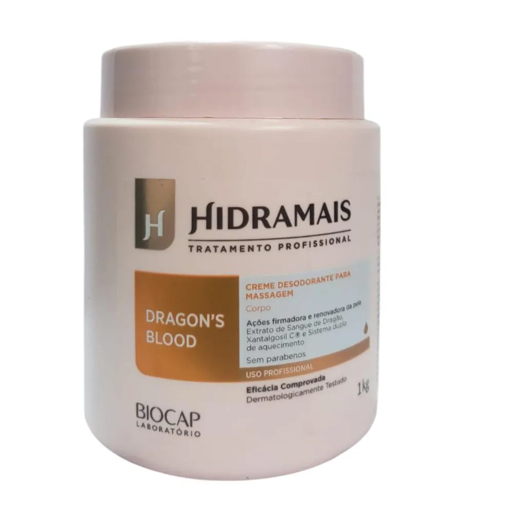 CREME PARA MASSAGEM DRAGON’S BLOOND 1KG HIDRAMAIS
