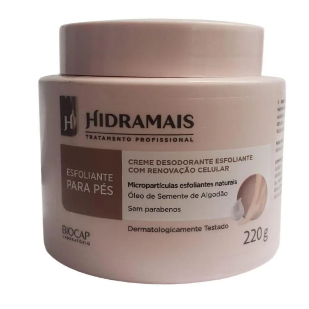 CREME DESODORANTE ESFOLIANTE PARA OS PéS 220GR HIDRAMAIS