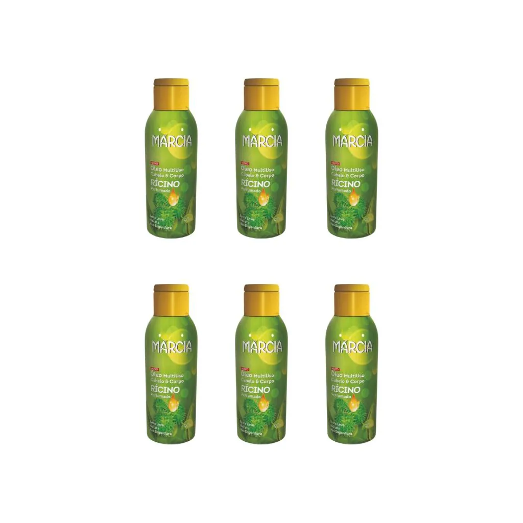 OLEO CABELO E CORPO MARCIA 90ML RICINO-KIT C/6UN