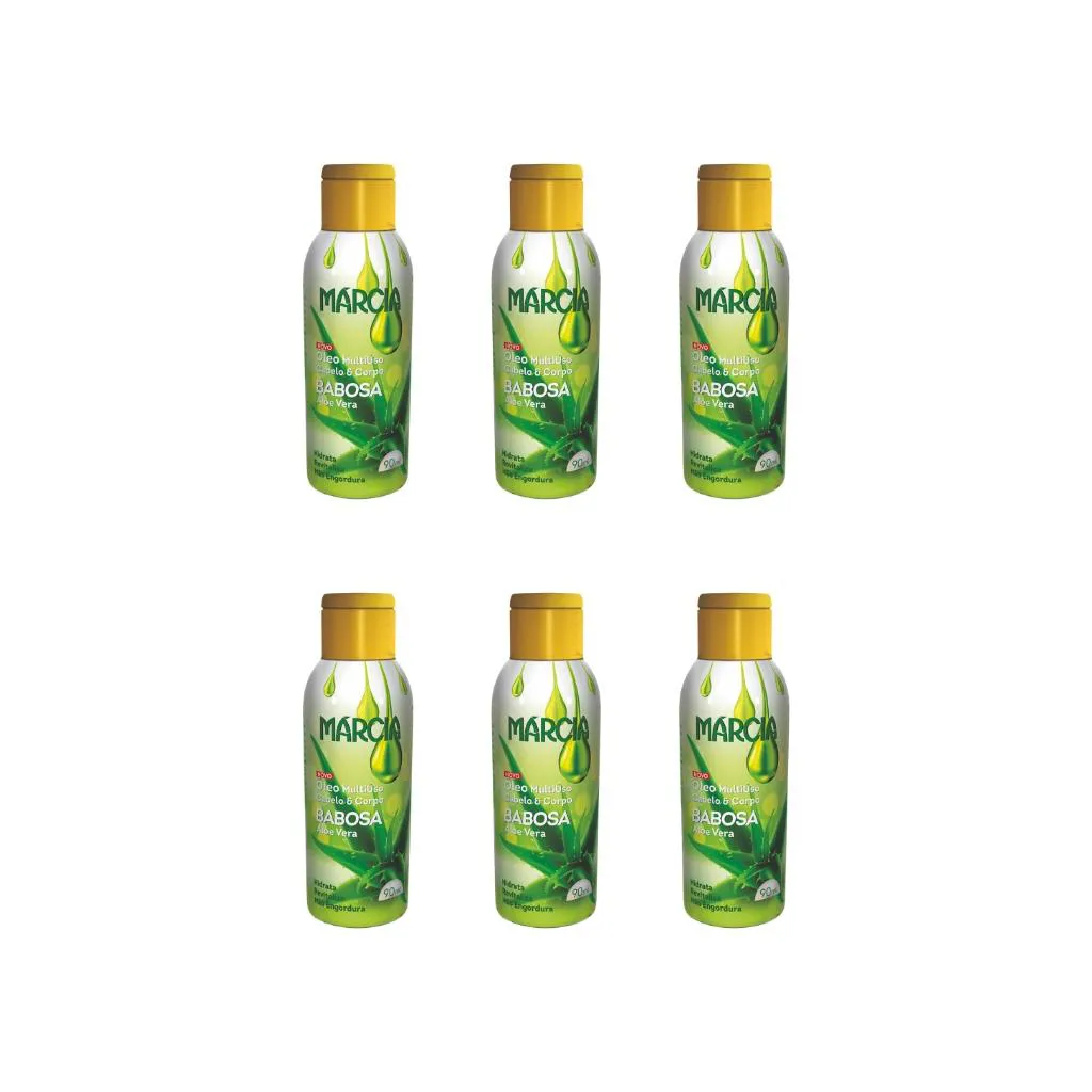 OLEO CABELO E CORPO MARCIA 90ML BABOSA-KIT C/6UN