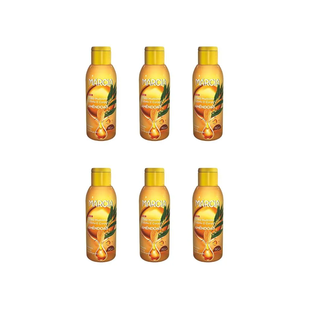 OLEO CABELO E CORPO MARCIA 90ML AMENDOAS-KIT C/6UN