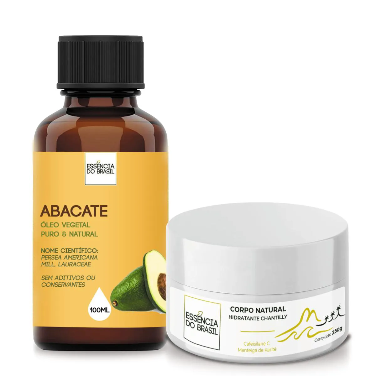 KIT HIDRATAçãO INTENSA: HIDRATANTE CHANTILLY + ÓLEO ABACATE