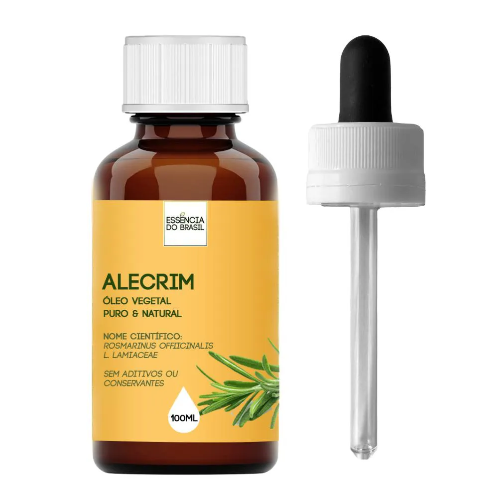 ÓLEO VEGETAL DE ALECRIM - 100ML PURO E NATURAL