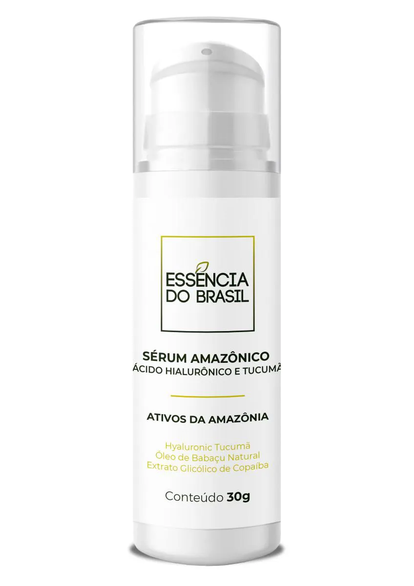 SéRUM FACIAL AMAZôNICO COM ÁCIDO HIALURôNICO E TUCUMã 30G