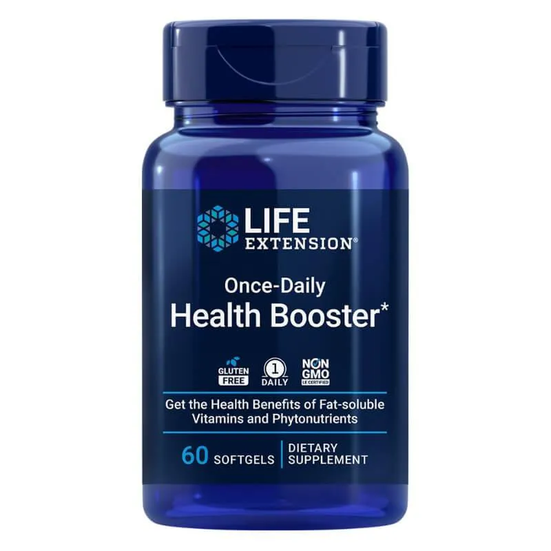 ONCE-DAILY HEALTH BOOSTER (REFORçO DE SAúDE DIáRIA) 60 CáPSULAS - LIFE EXTENSION SEM Sabor
