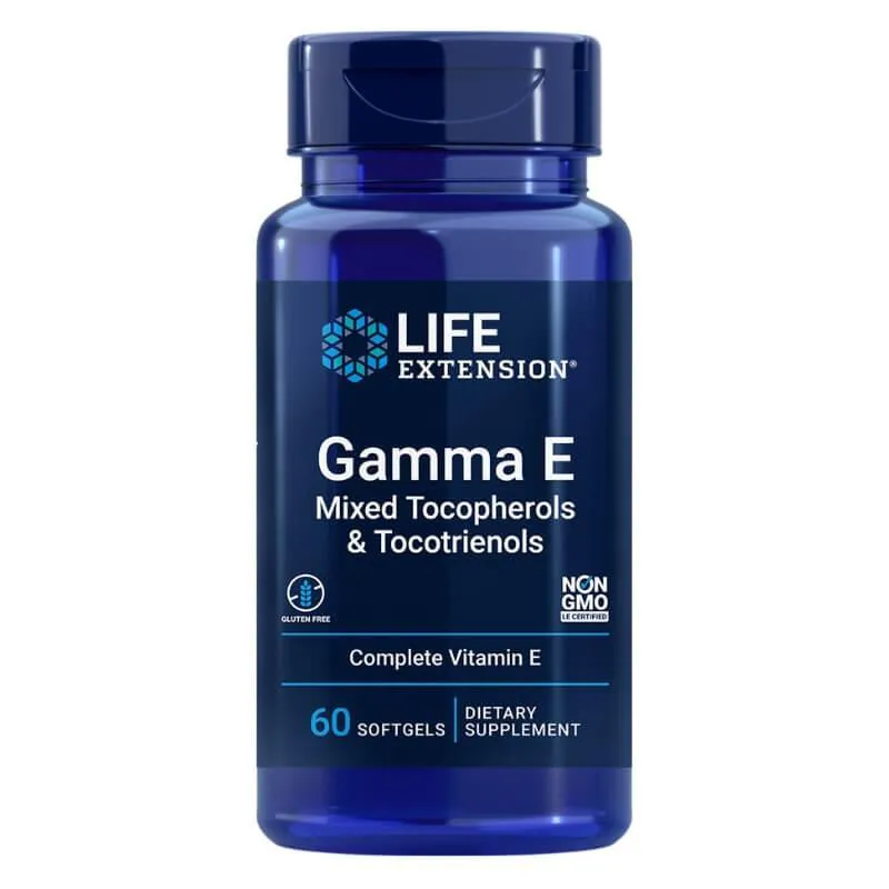 GAMA E TOCOFERóIS MISTOS E TOCOTRIENóIS 60 CáPSULAS - LIFE EXTENSION SEM Sabor