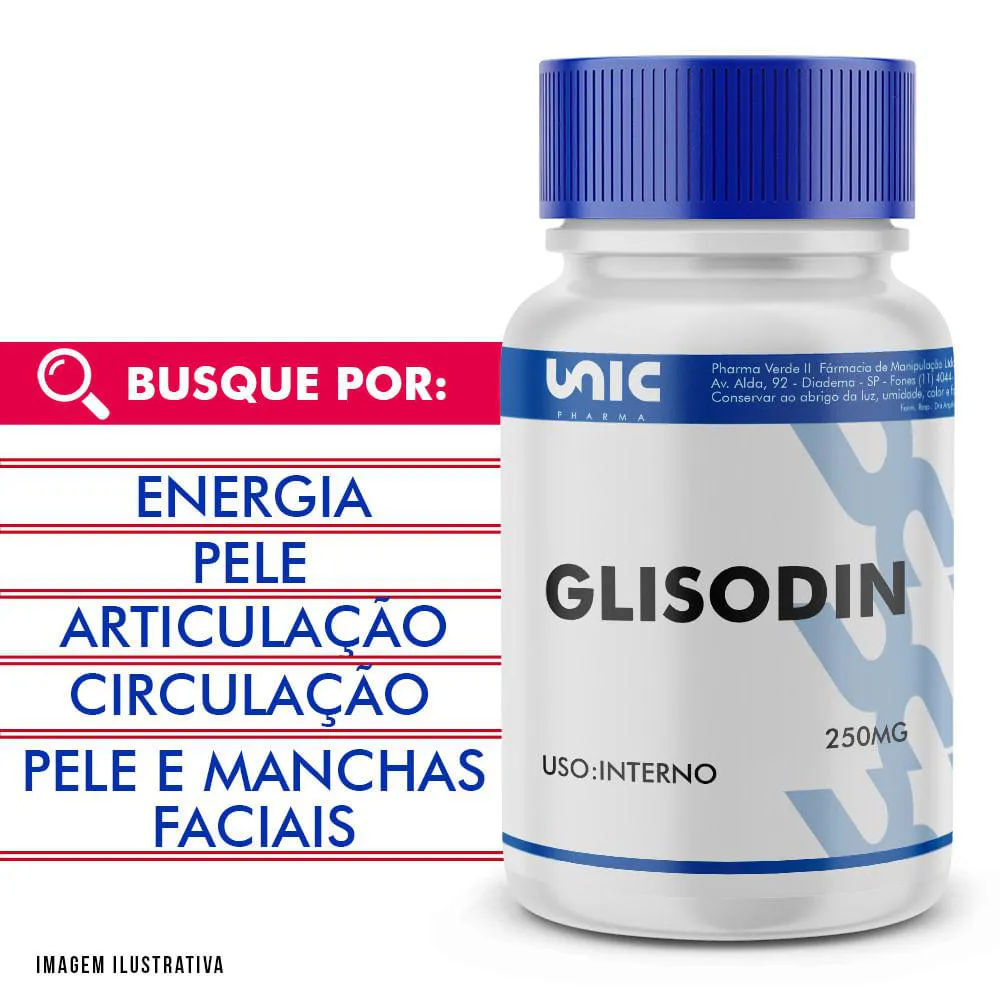 GLISODIN 250MG - 120 CáPSULAS