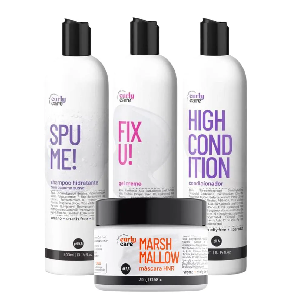 KIT CURLY CARE - SPUME HIGHCONDITION MARSHMALLOW E FIX U!