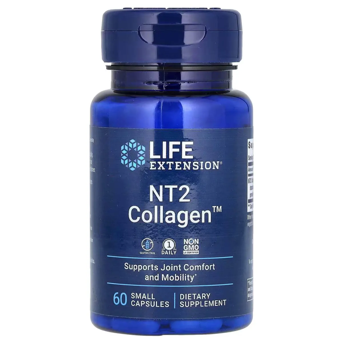 COLAGENO NT2 40MG 60 CAPSULAS - LIFE EXTENSION