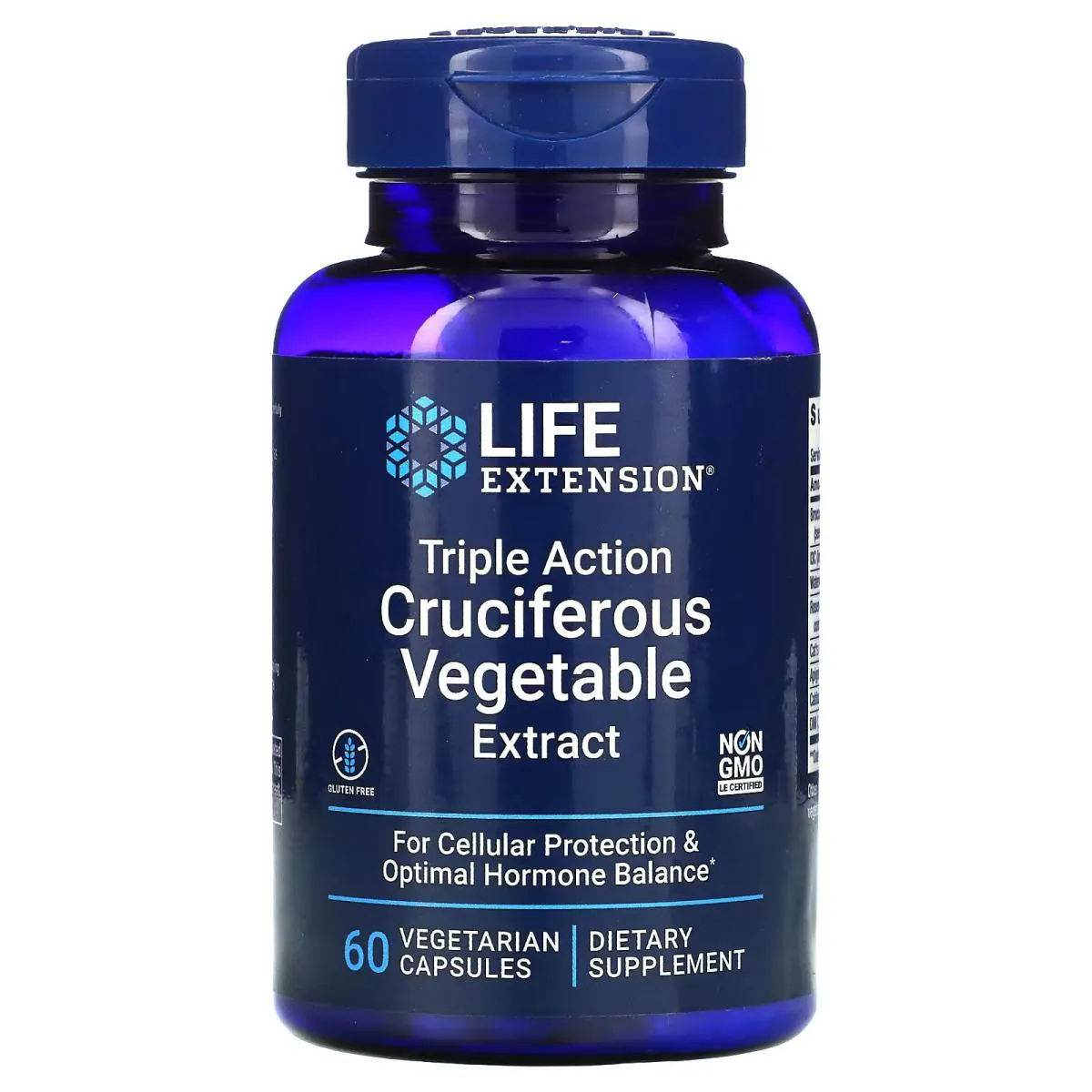VITAMINA CRUCíFERO VEGETAL 60 CAPSULAS - LIFE EXTENSION