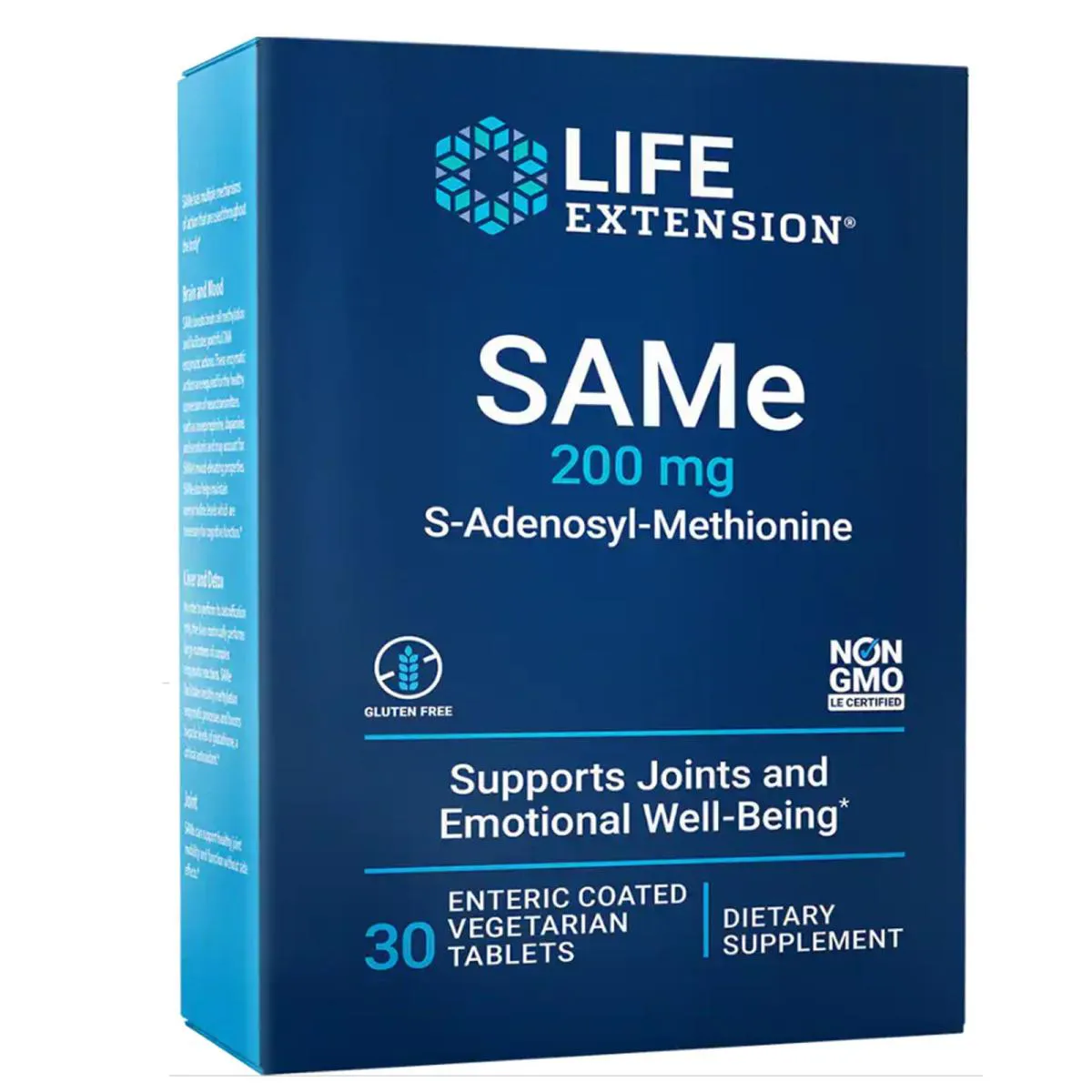 SAME 200 MG  30 COMPRIMIDOS REVESTIMENTO ENTéRICO - LIFE EXTENSION