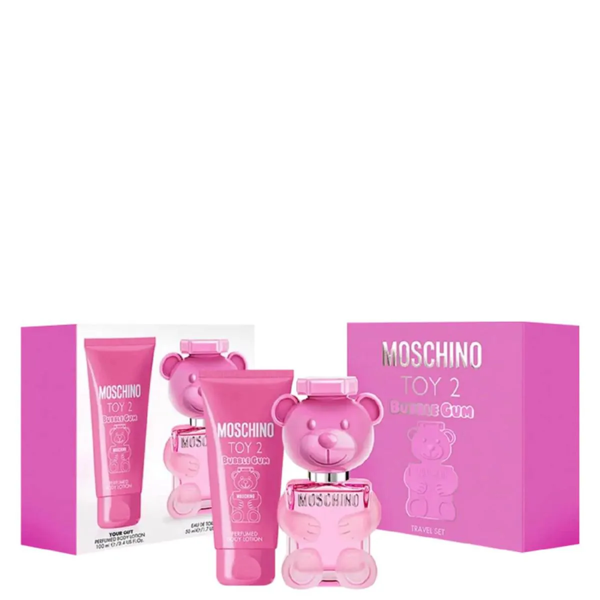 CONJUNTO TOY BUBBLE GUM MOSCHINO FEMININO - EAU DE TOILETTE 50ML + LOçãO CORPORAL 100ML