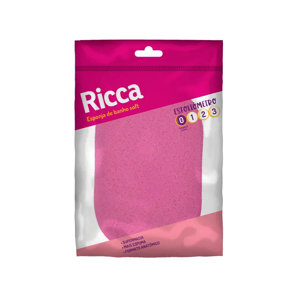ESPONJA PARA BANHO COLORS RICCA