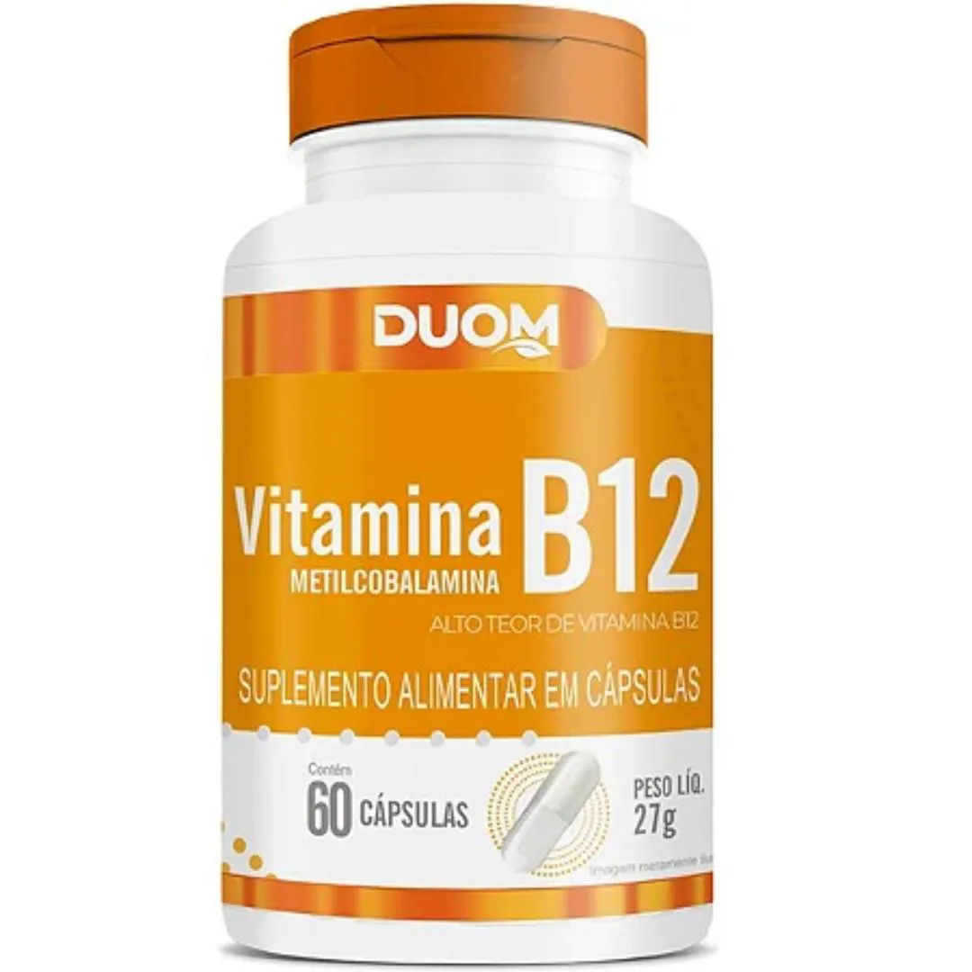 VITAMINA B12 METILCOBALAMINA DUOM COM 60 CáPSULAS