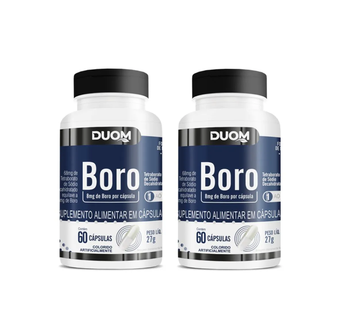 KIT 2 SUPLEMENTO ALIMENTAR DE BORO 60 CáPSULAS - DUOM