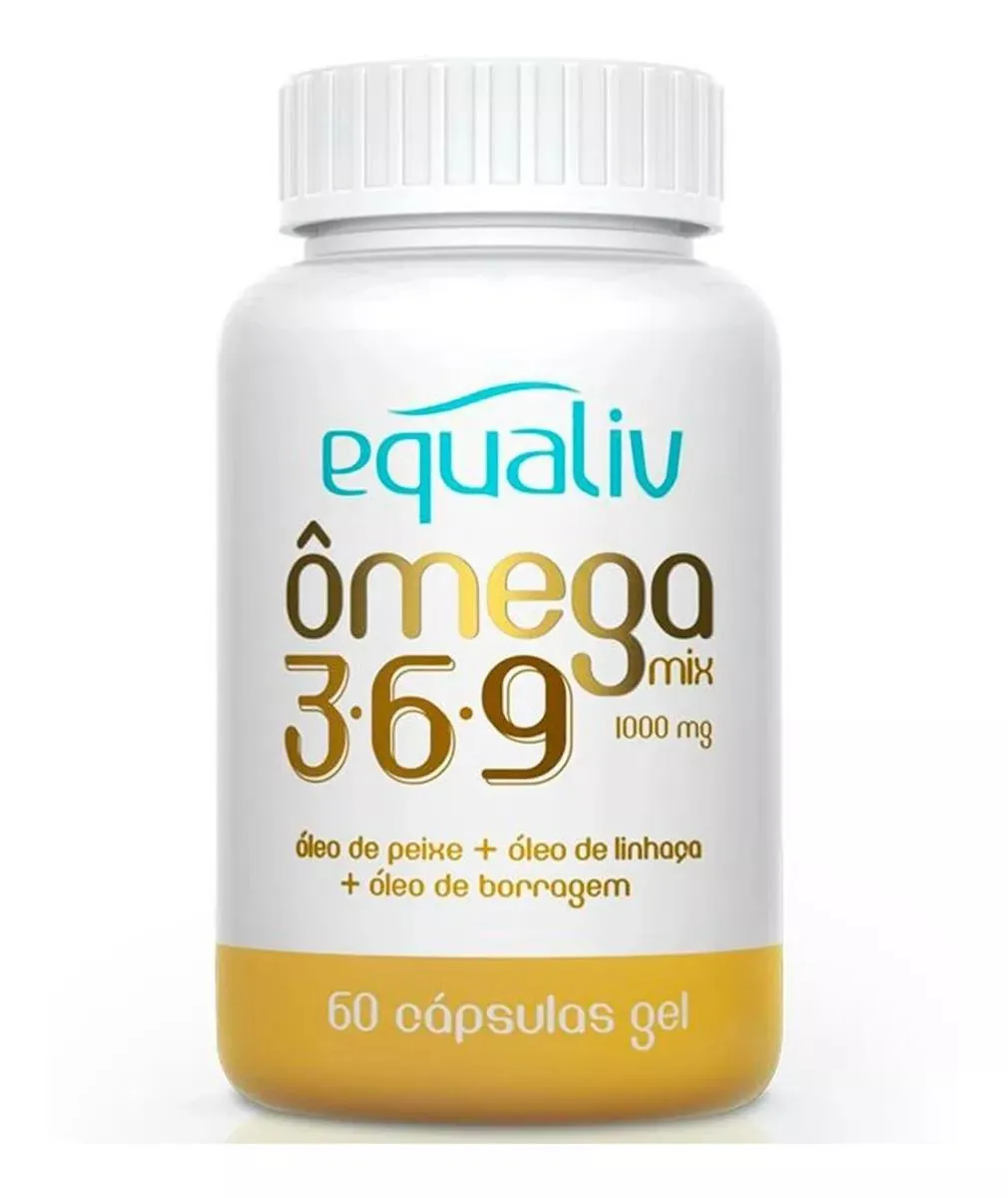ÔMEGA MIX 3 6 9 COM 60 CáPSULAS 1000MG - EQUALIV