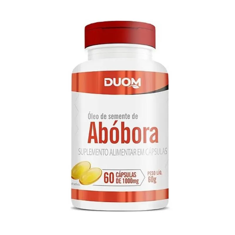SUPLEMENTO ÓLEO DE SEMENTE DE ABóBORA 60CPS - DUOM