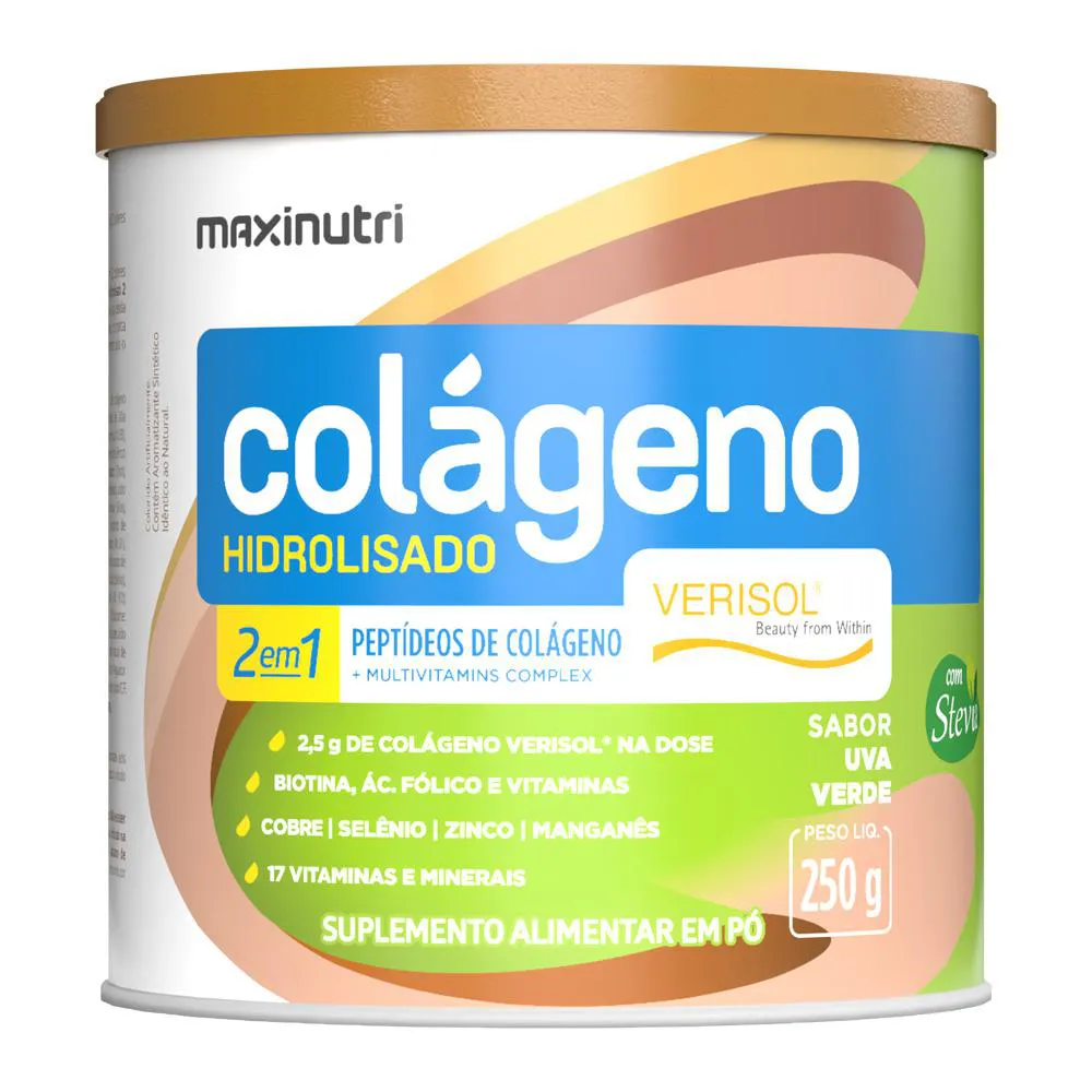 COLAGENO HIDROLISADO VERISOL UVA VERDE 250G MAXINUTRI