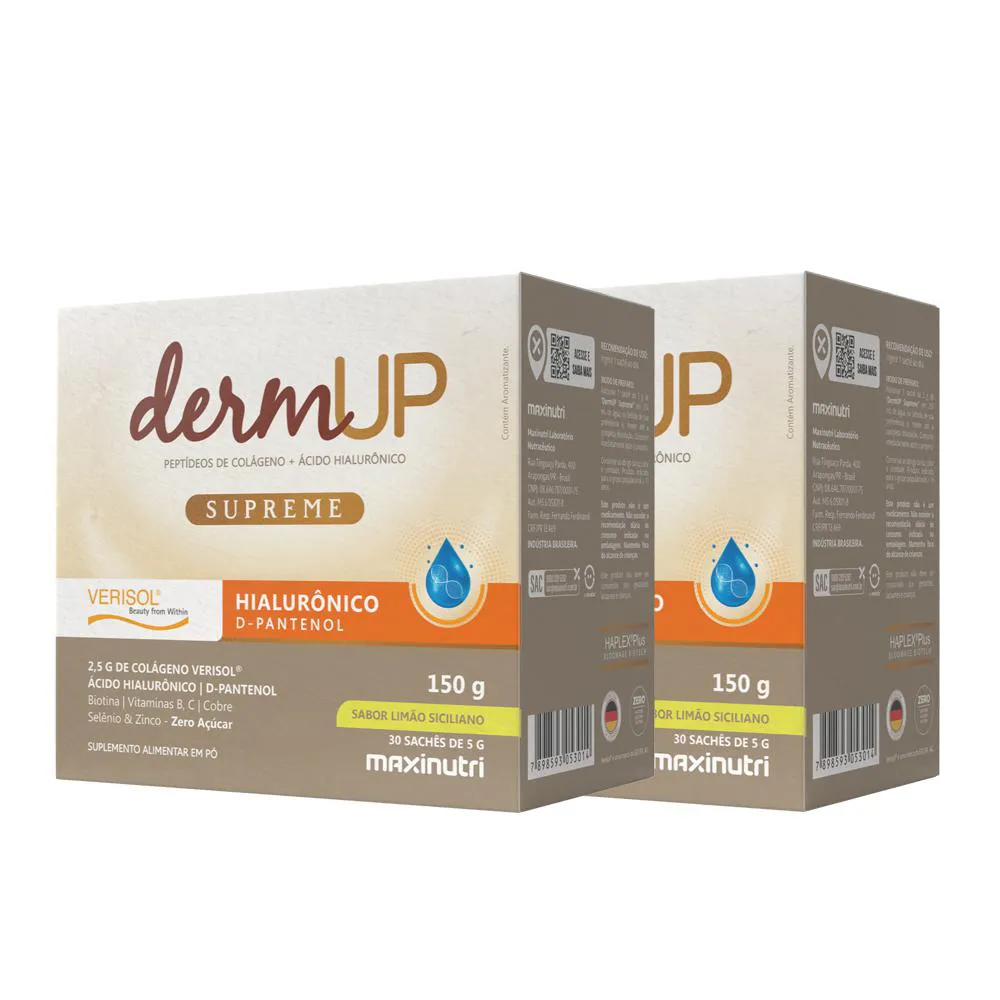 KIT 2 DERMUP SUPREME VERISOL SACHE LIMãO SICILIANO MAXINUTRI