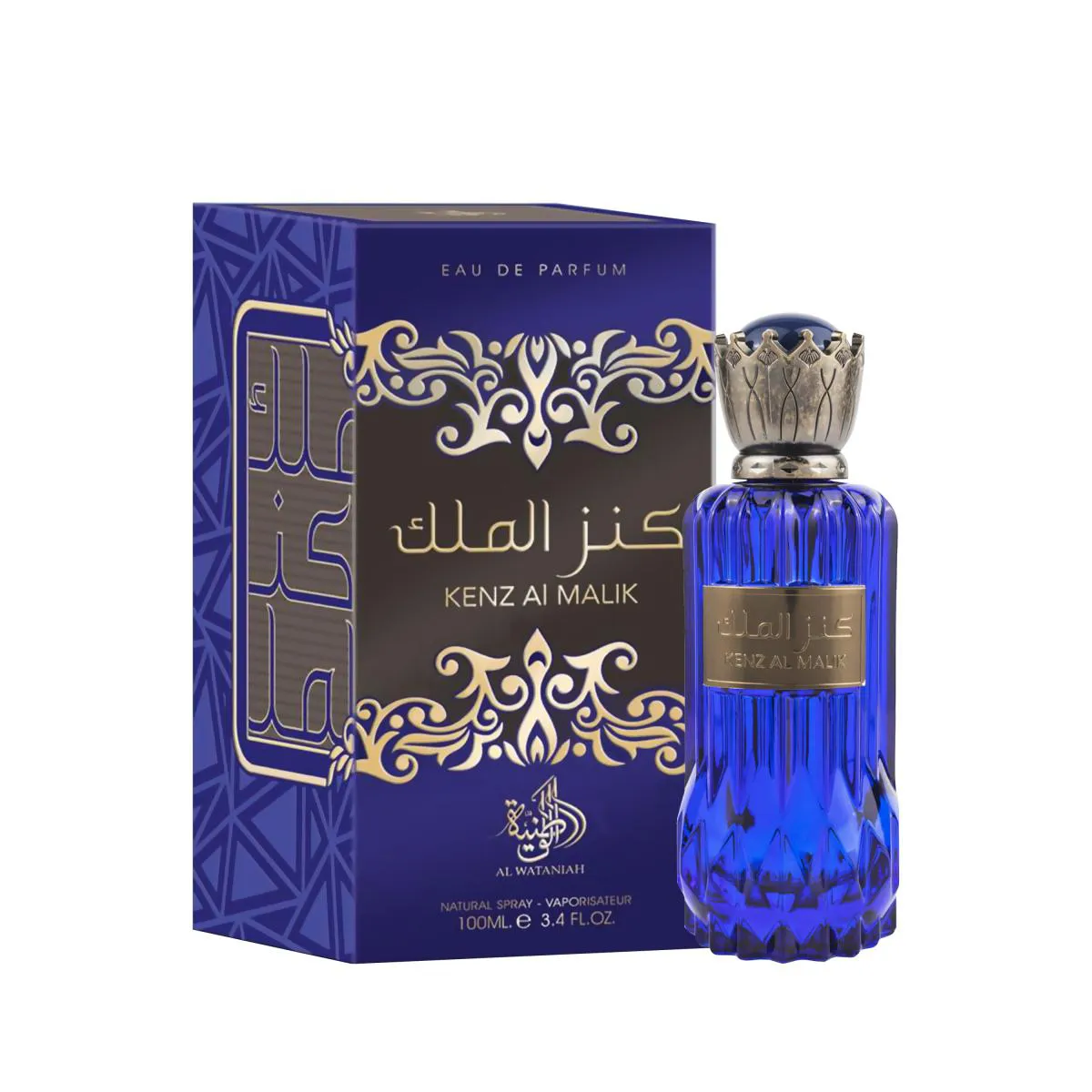 100ML - ÁRABE KENZ AL MALIK AL WATANIAH - PERFUME MASCULINO - EDP