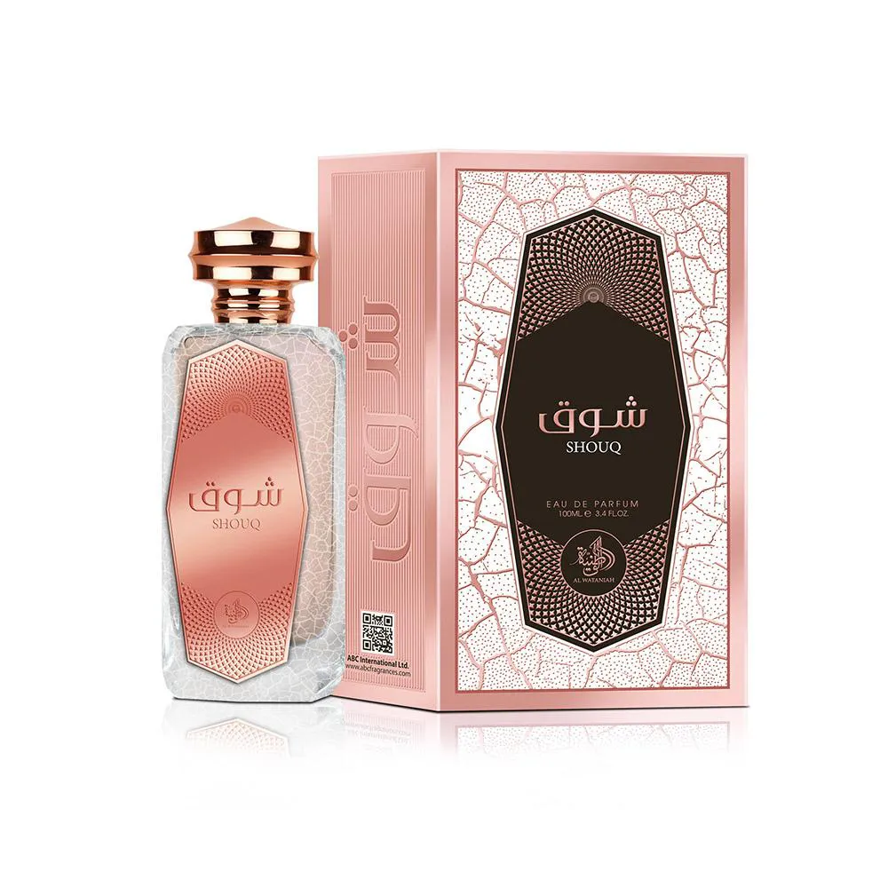100ML - SHOUQ AL WATANIAH - PERFUME ÁRABE FEMININO - EDP