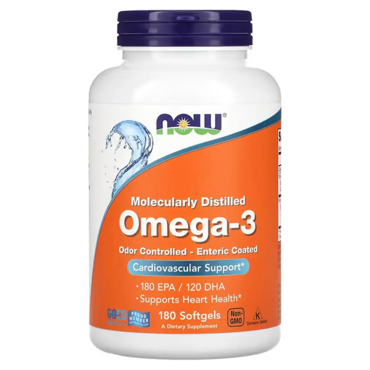 OMEGA 3 180 EPA 120 DHA 180 SOFTGELS - NOW FOODS