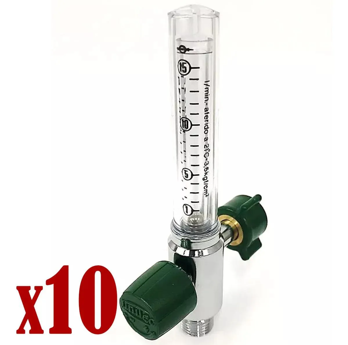 KIT COM 10 FLUXOMETRO PARA OXIGêNIO UNITEC