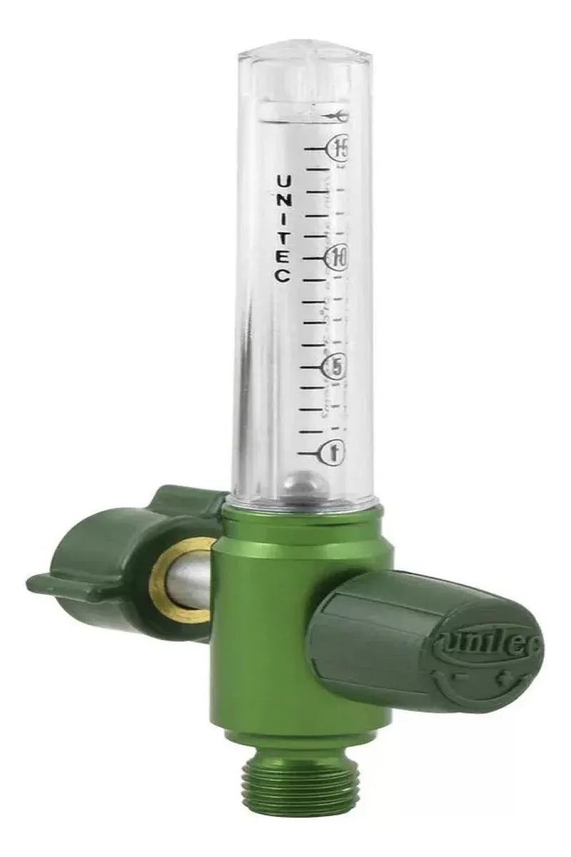 FLUXOMETRO PARA OXIGENIO ECO ANODIZADO UNITEC COM ANVISA NBR