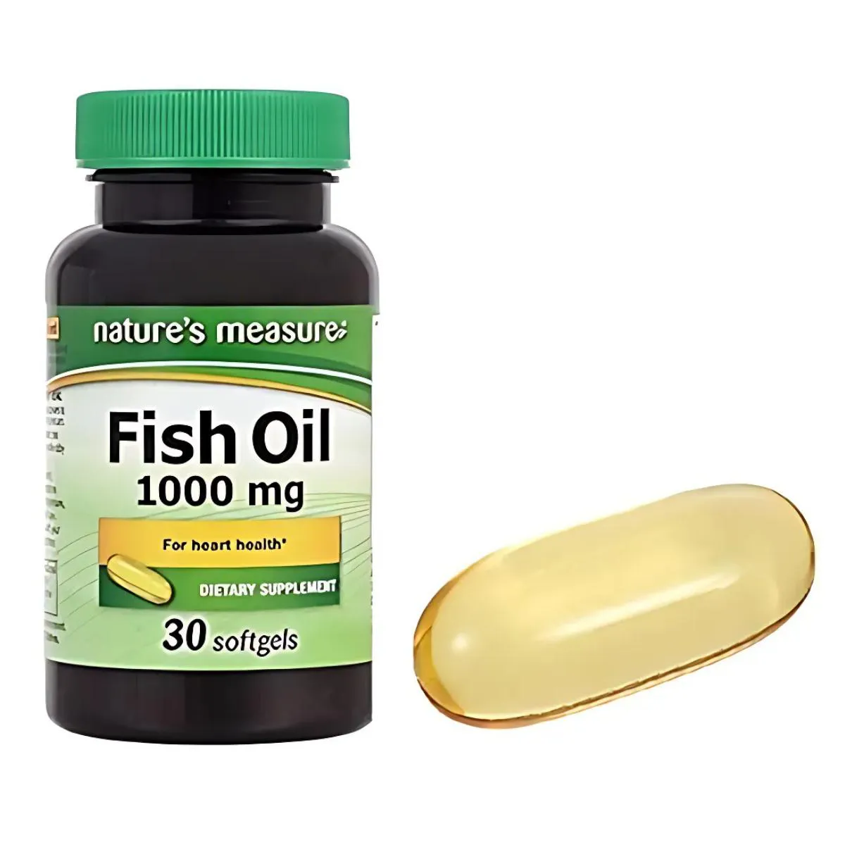 NATURES MEASURE FISH OIL 1000MG – SUPORTE PARA A SAúDE DO CORAçãO | 30 CáPSULAS