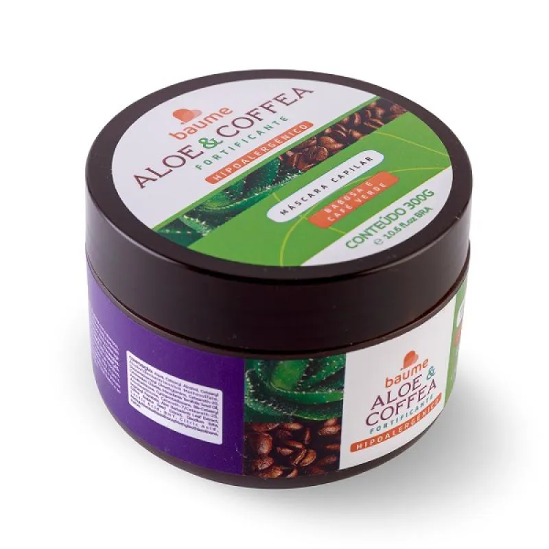 MáSCARA FORTIFICANTE ALOE E COFFEA 300G - BAUME