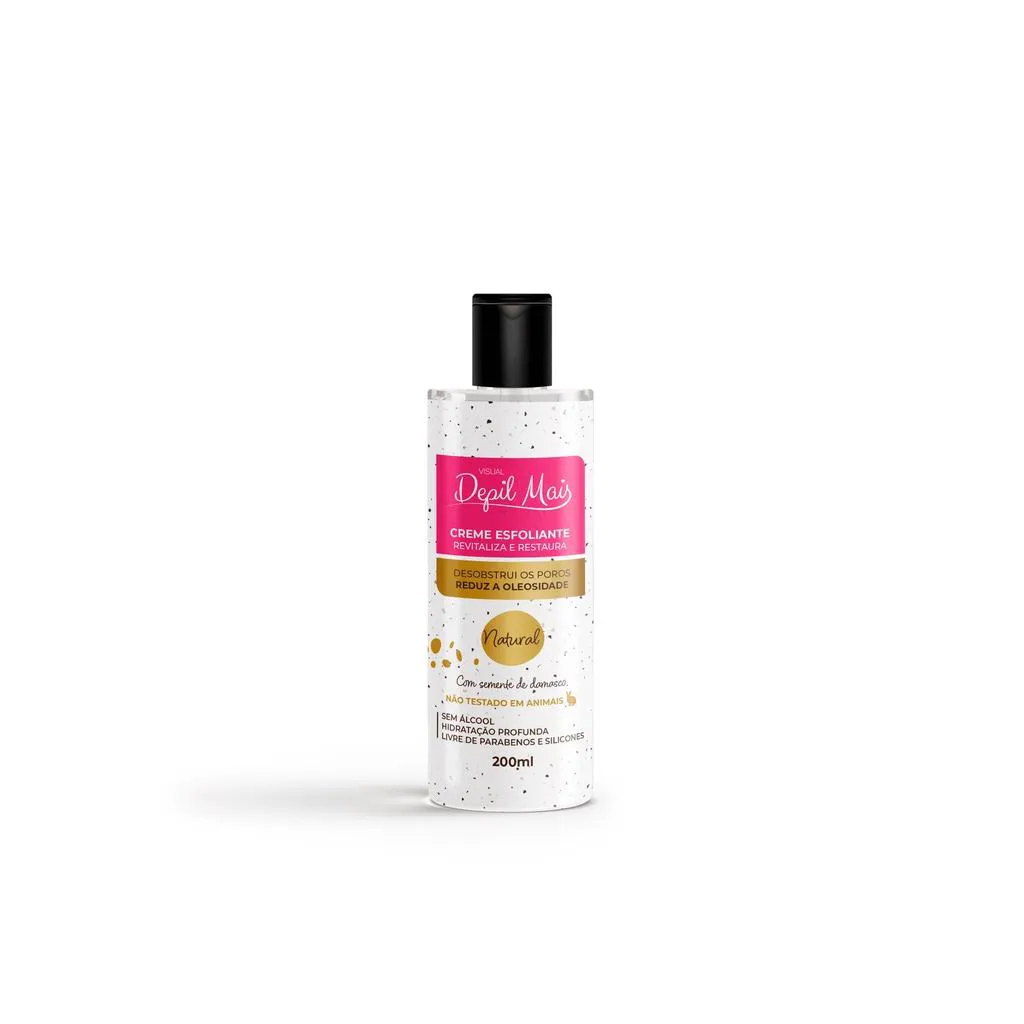 CREME ESFOLIANTE PARA OS PéS, MãOS, CORPO E FACE NATURAL HIDRATA E AFINA VISUAL+ 200G VITAMINA E - PRODUTO ORIGINAL VEGA